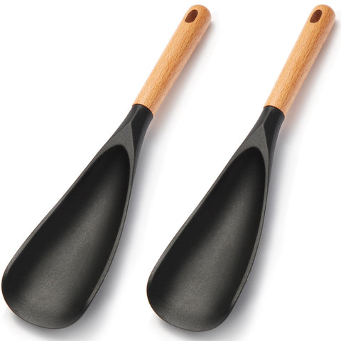 Kunovo cuchara de silicona para cocina antihaderente, protege sartenes.