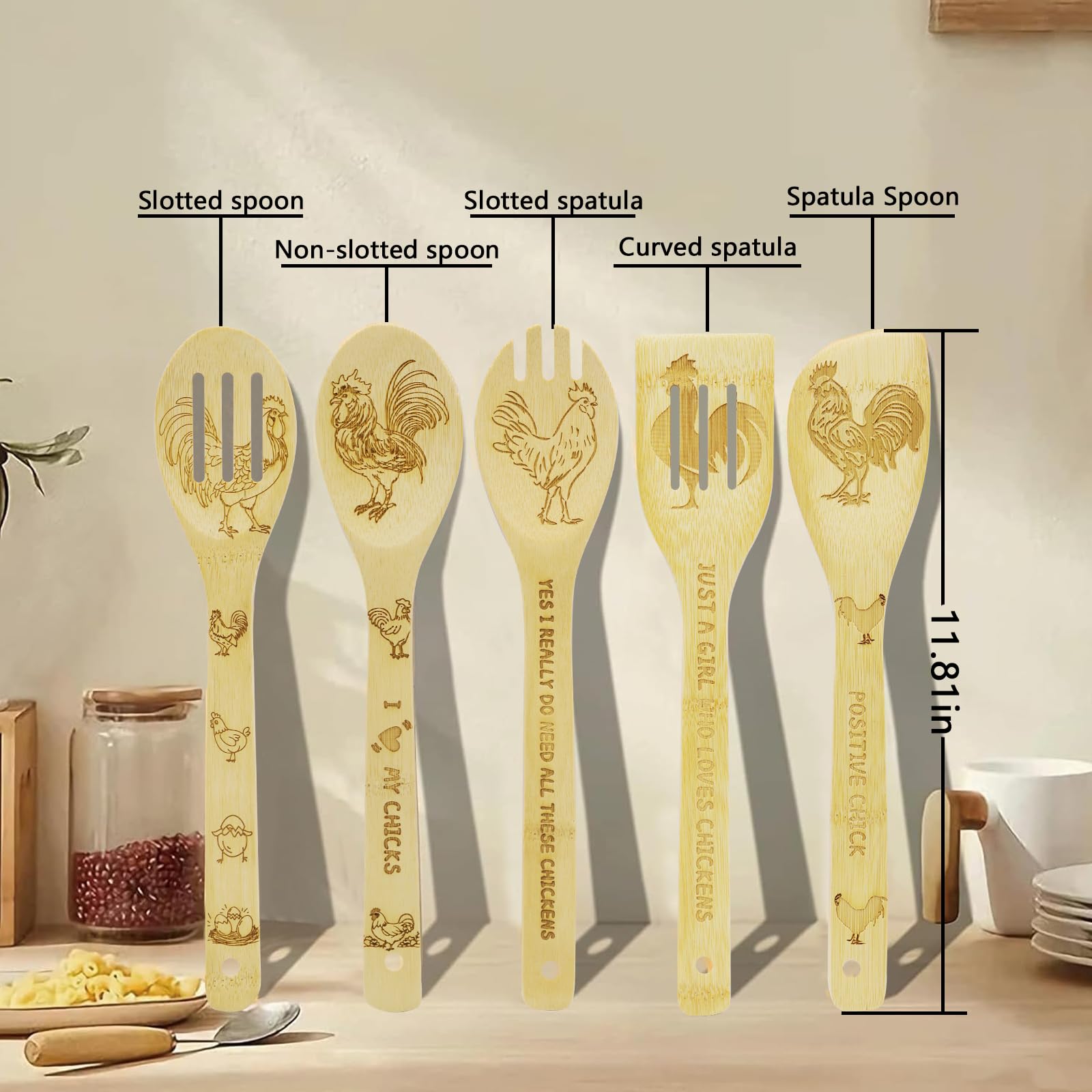 Kupnos: delantal de cocina con dos bolsillos, práctico y divertido