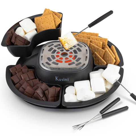 Kusini Horno para malvaviscos con calentador sin llamas, ideal para reuniones familiares.