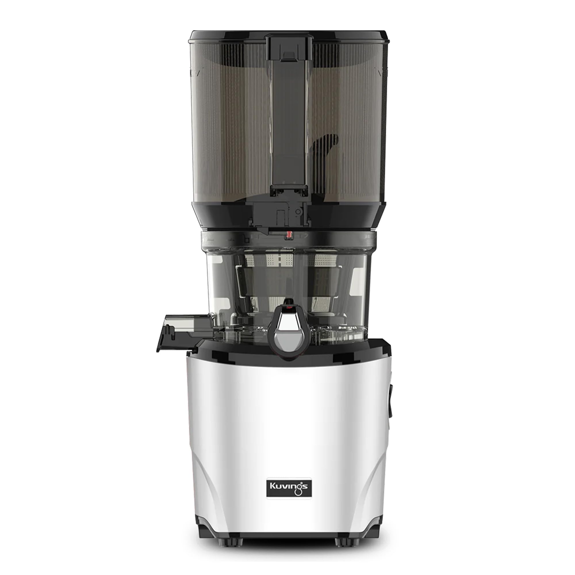 Kuvings Auto10 frente del exprimidor plateado para jugos frescos