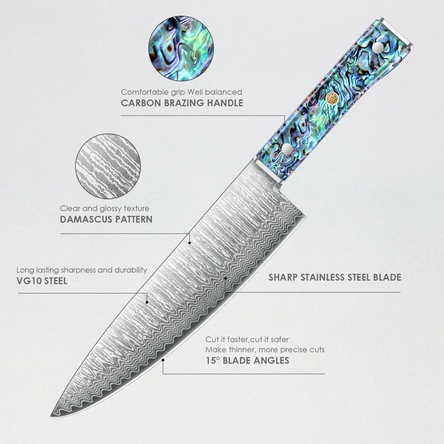 Cuchillo Kuwata en caja regalo elegante para regalo especial