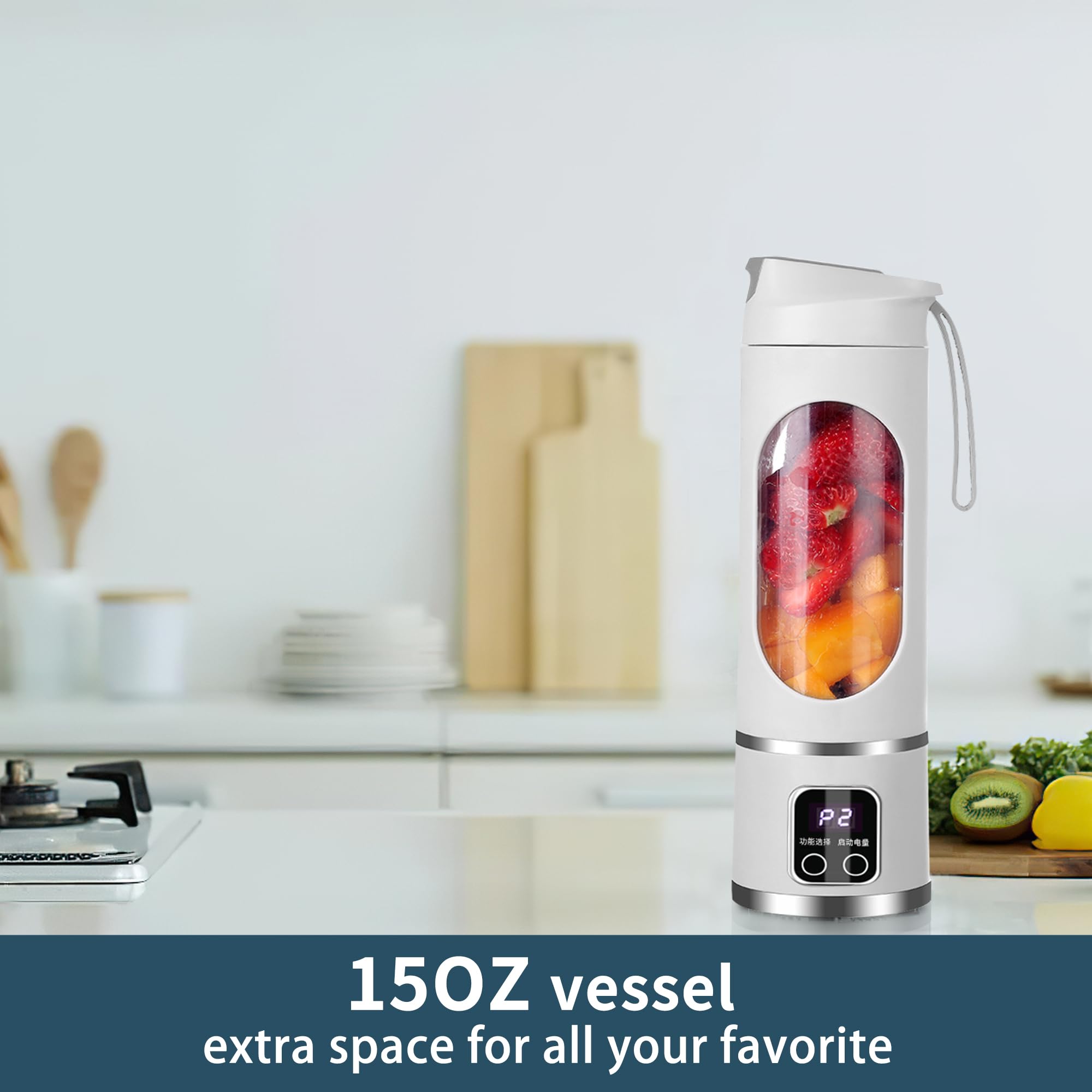 KUWEI licuadora con autolimpieza para ahorrar tiempo.