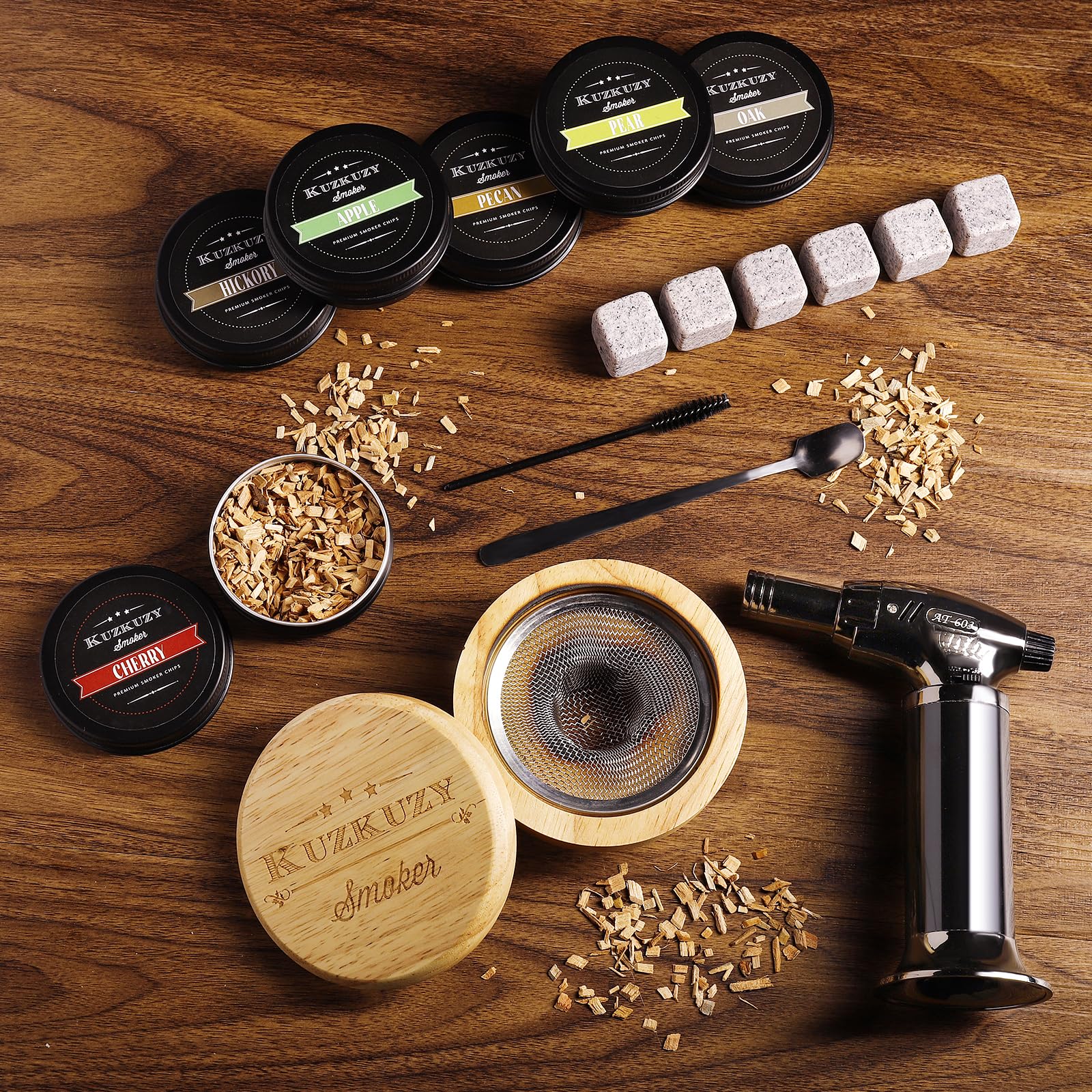KUZKUZY kit fumador whisky infusión para añadir profundidad ahumada