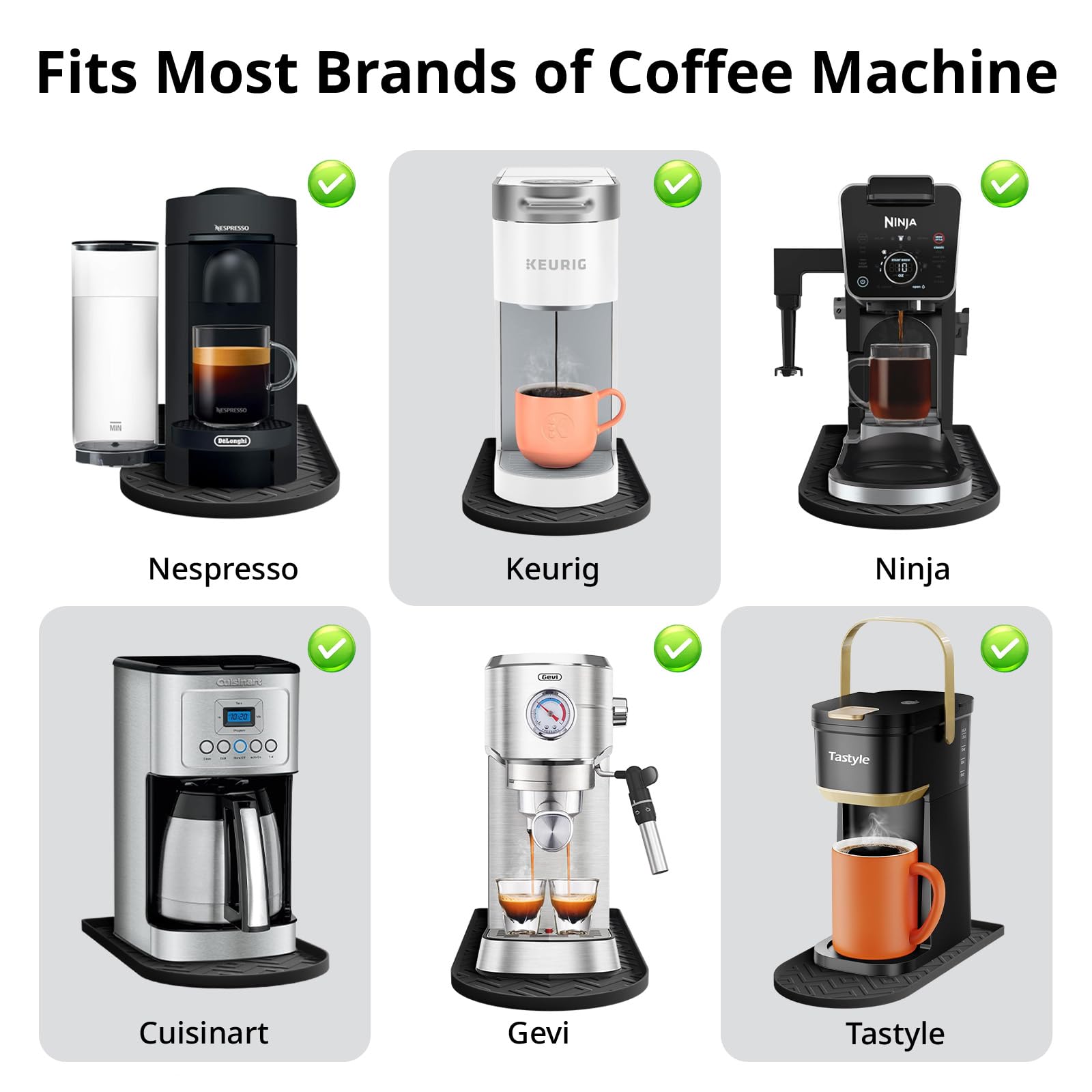 KVRG base silicona cafetera limpieza fácil y rápida