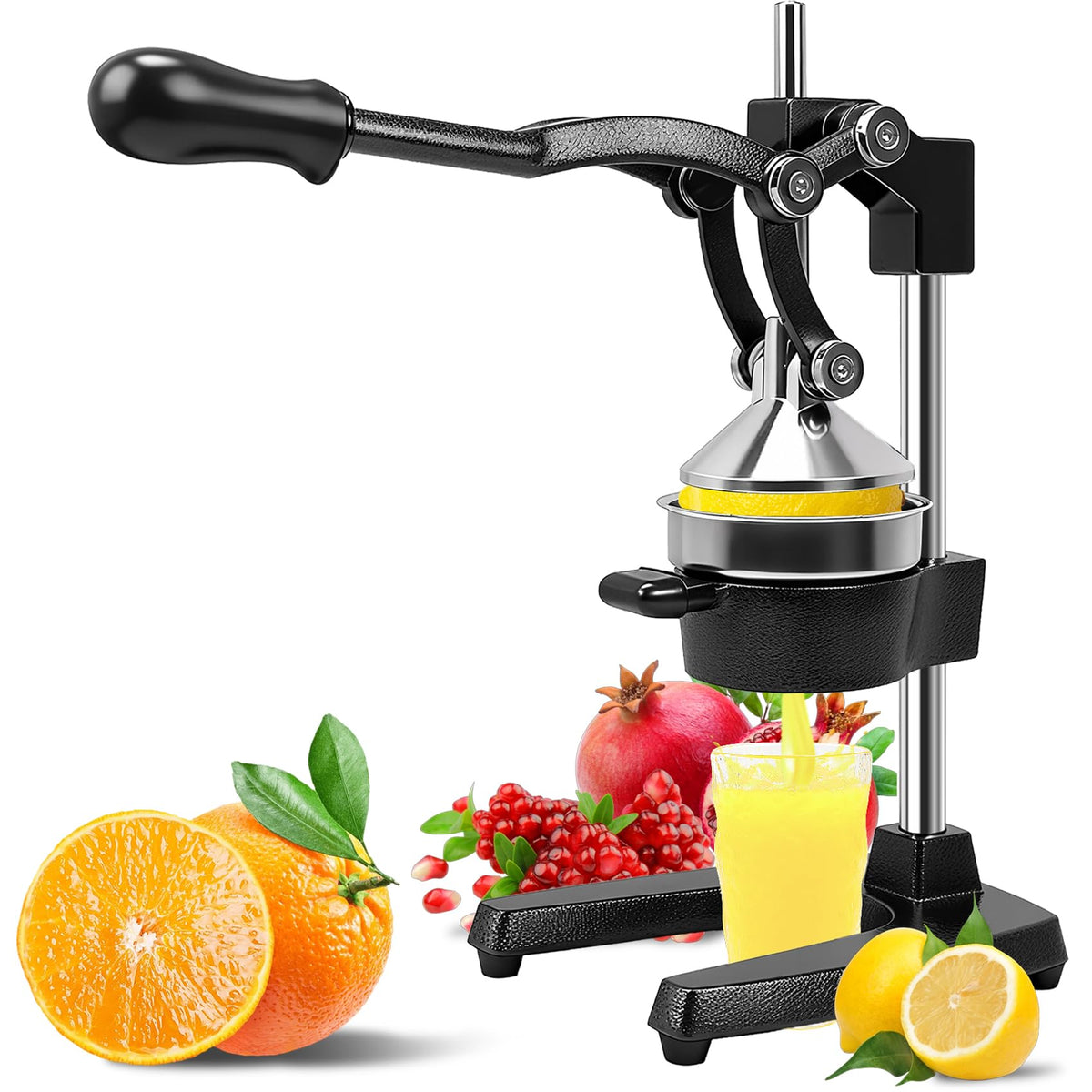 KVZKVZ exprimidor manual con base estable para jugos sin esfuerzo.