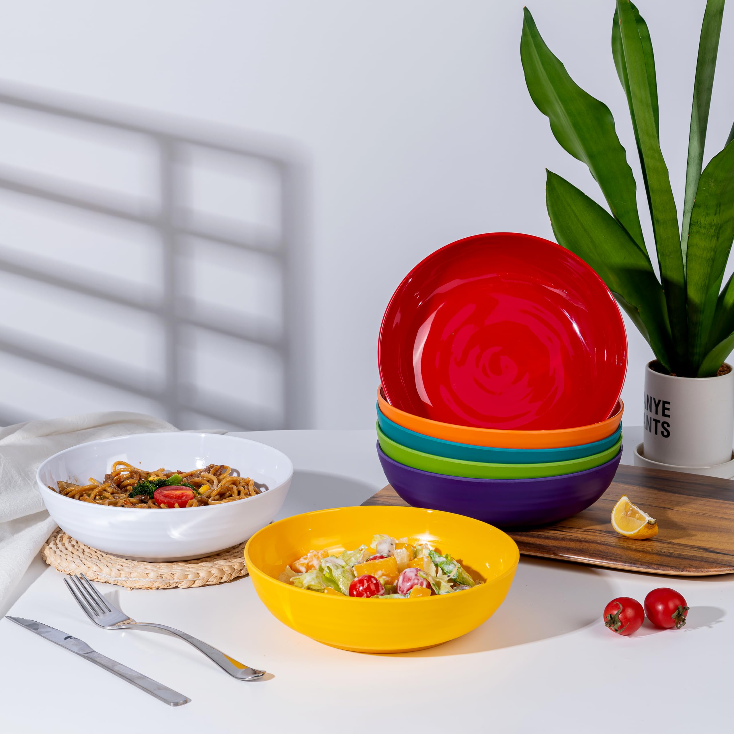 Cuencos apilables KX-WARE, duraderos y ligeros para guardar.