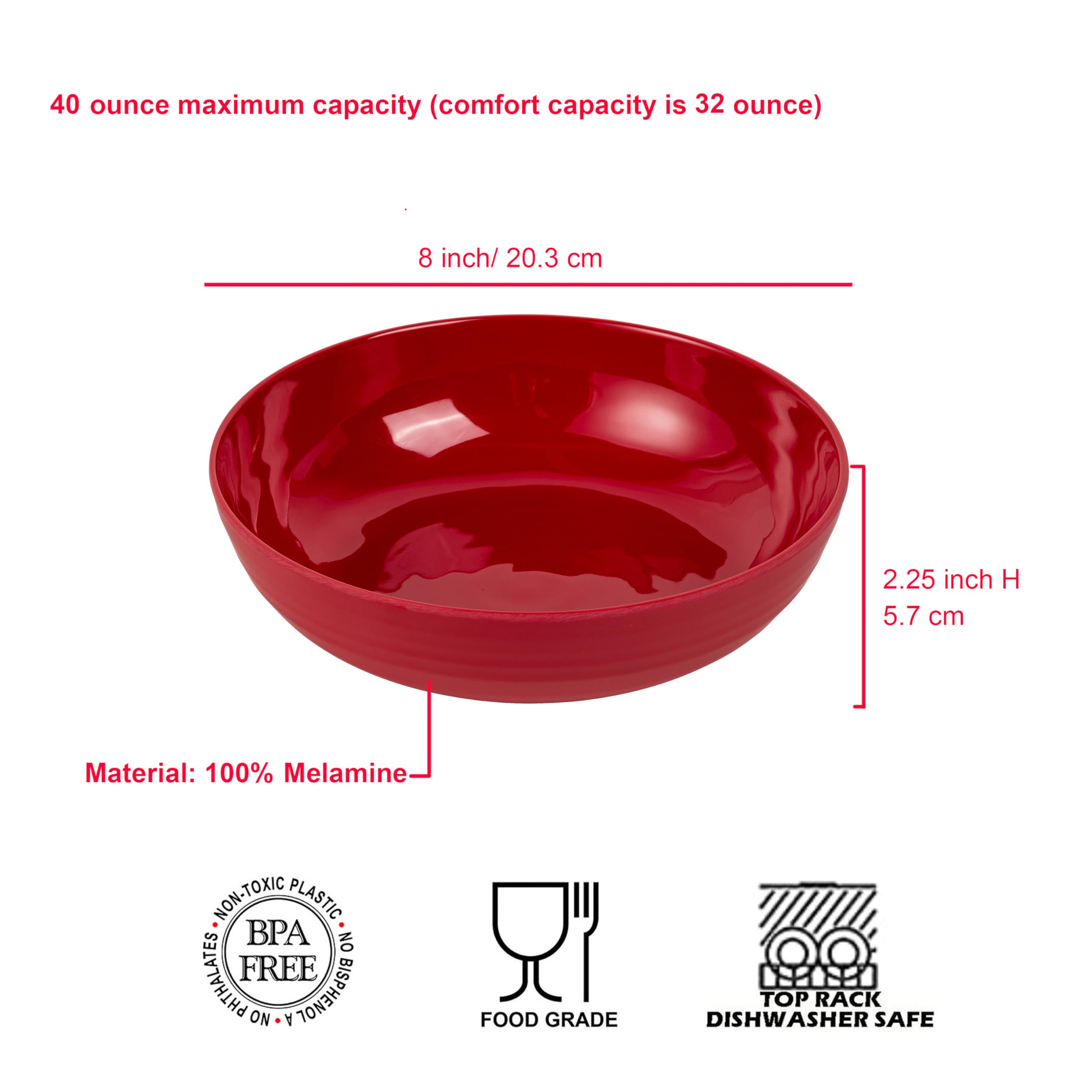 KX-WARE cuencos melamina, diseño moderno para uso diario.