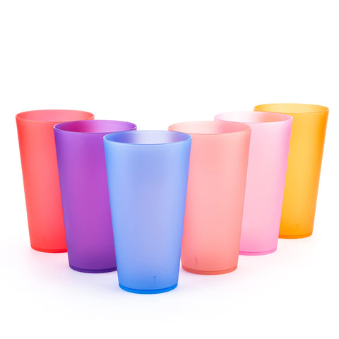 Vaso KX-WARE de 32 onzas en colores vibrantes, ideal para fiestas y uso diario