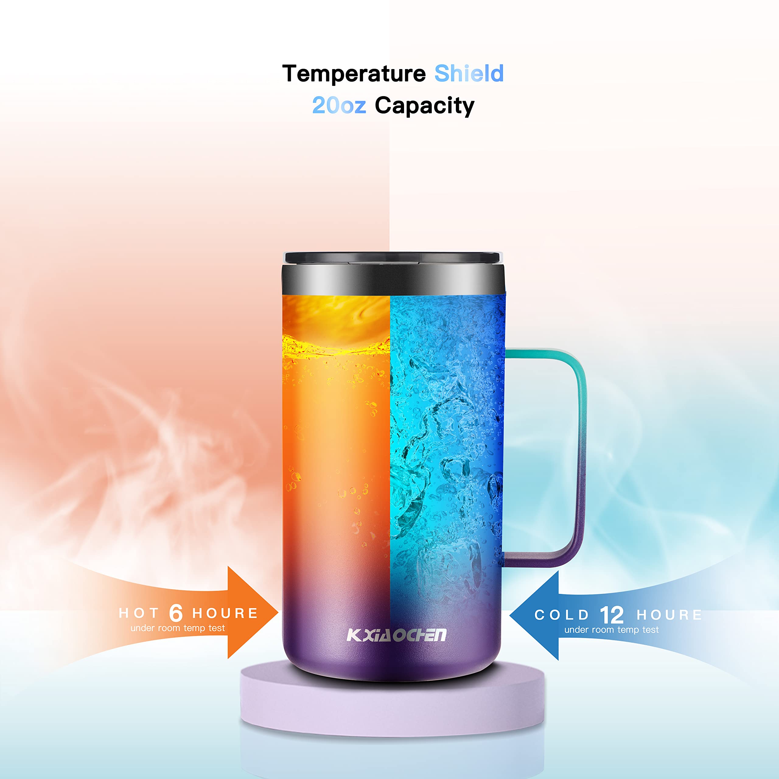 Mango ergonómico de la taza KXIAOCHEN para un agarre cómodo