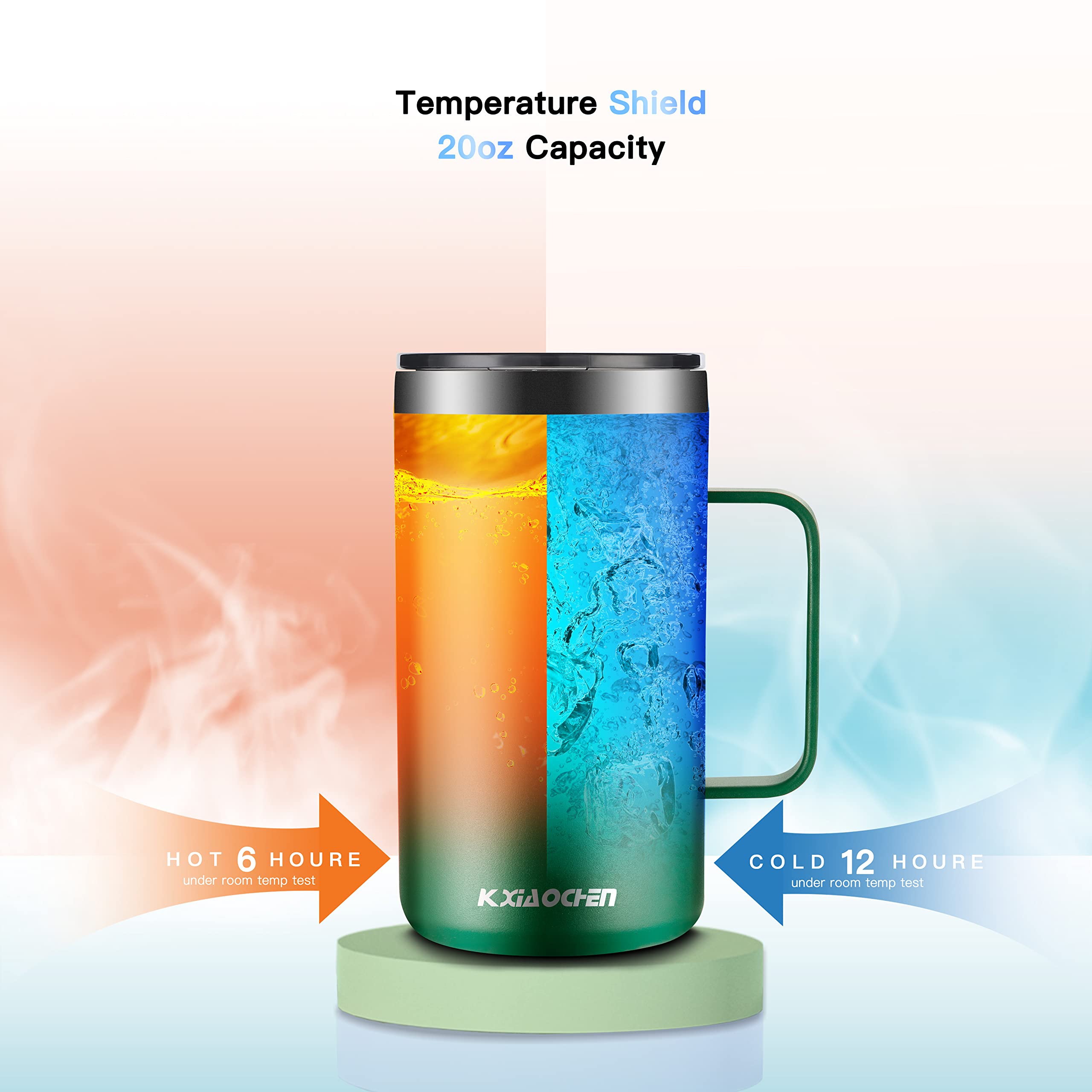 Mango ancho y cómodo facilita sostener incluso cuando está lleno