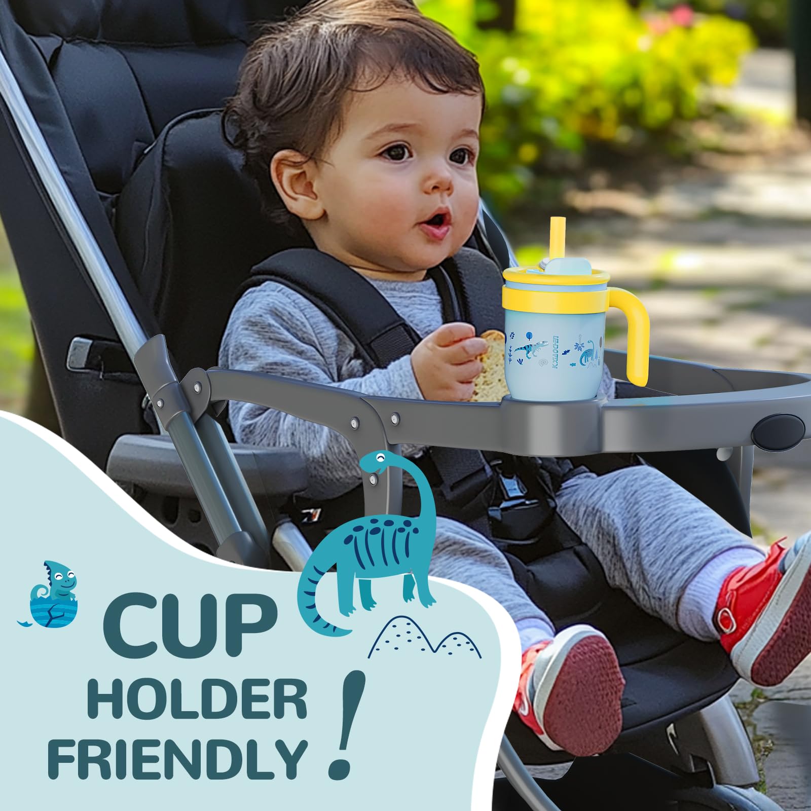 Vaso KXIAOCHEN con tapa 2 en 1 sin derrames para ninos.