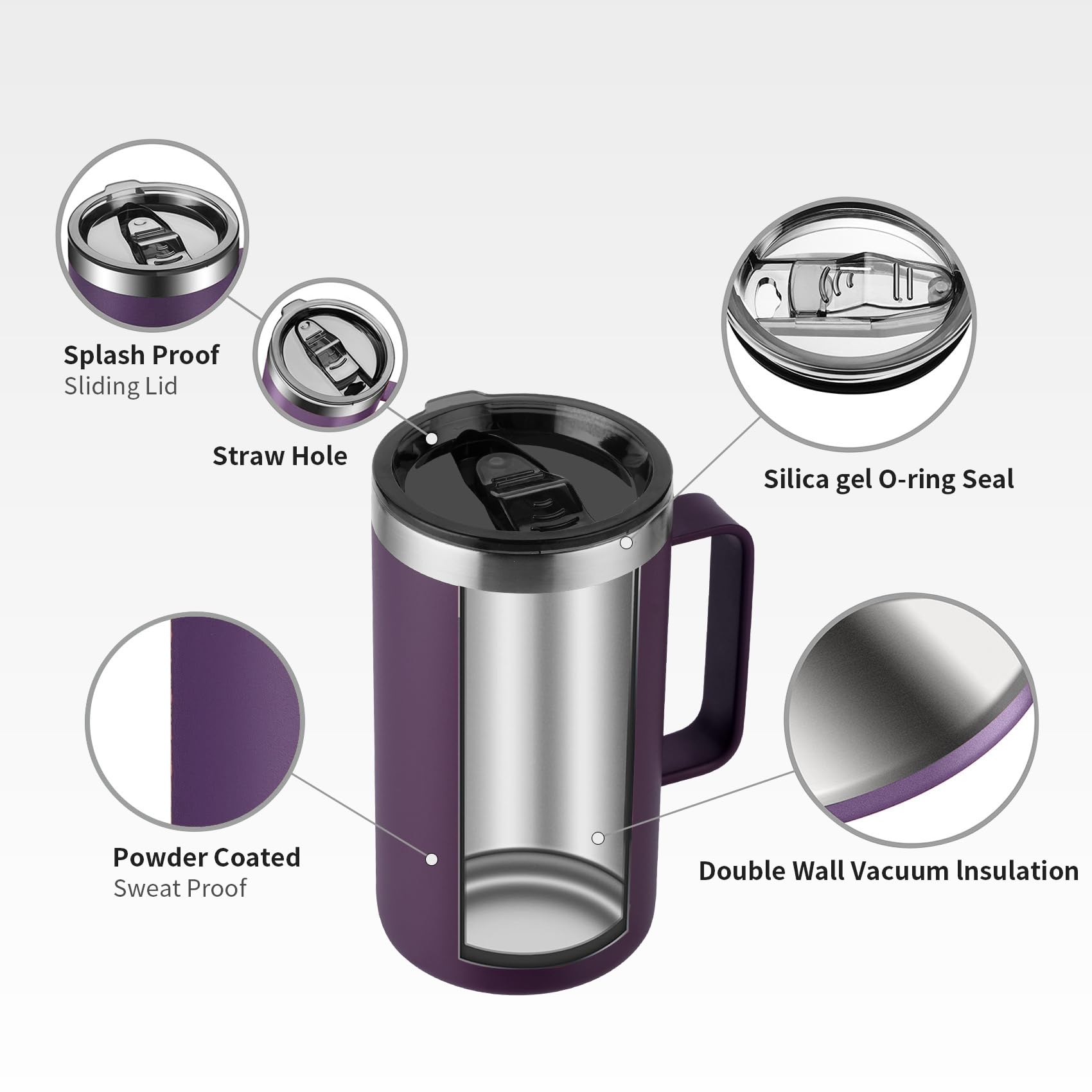 KXIAOCHEN 20oz ideal como regalo para amantes del café