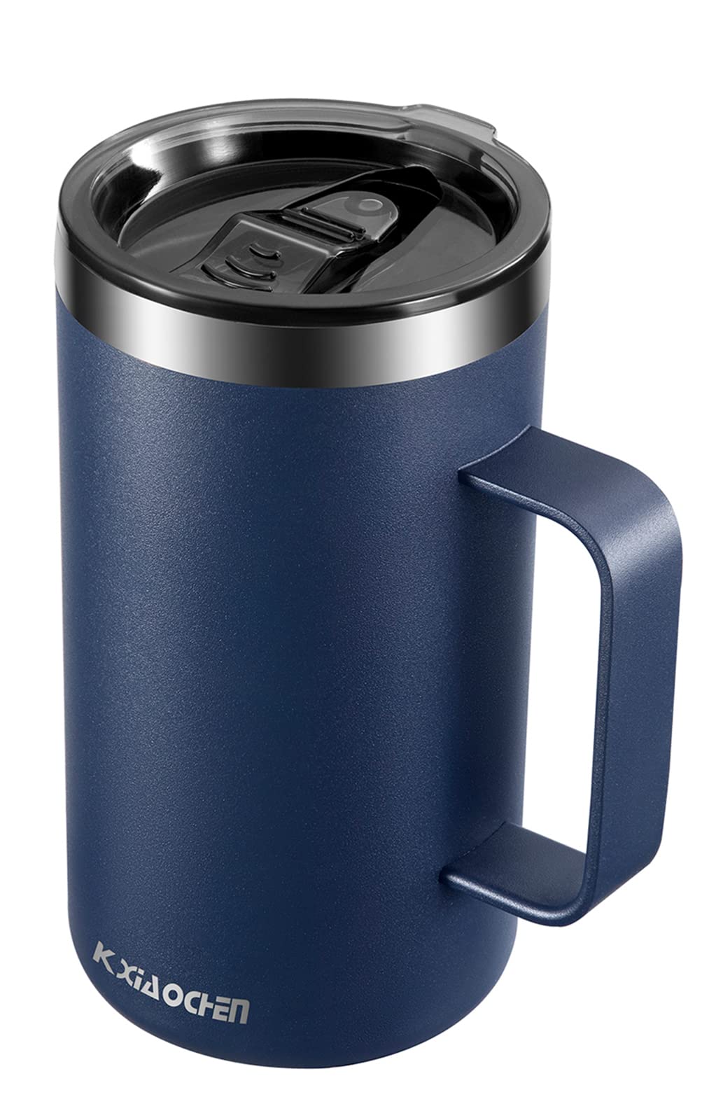 Taza KXIAOCHEN 20oz con aislada, enfoque azul marino para uso diario.