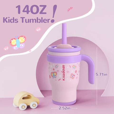 KXIAOCHEN tumbler con tapa 2 en 1 voltear, opción de beber versátil.