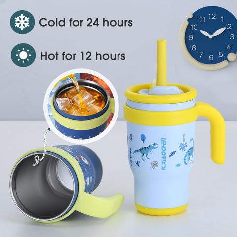KXIAOCHEN: vaso con manija ergonómica, fácil de agarrar durante paseos