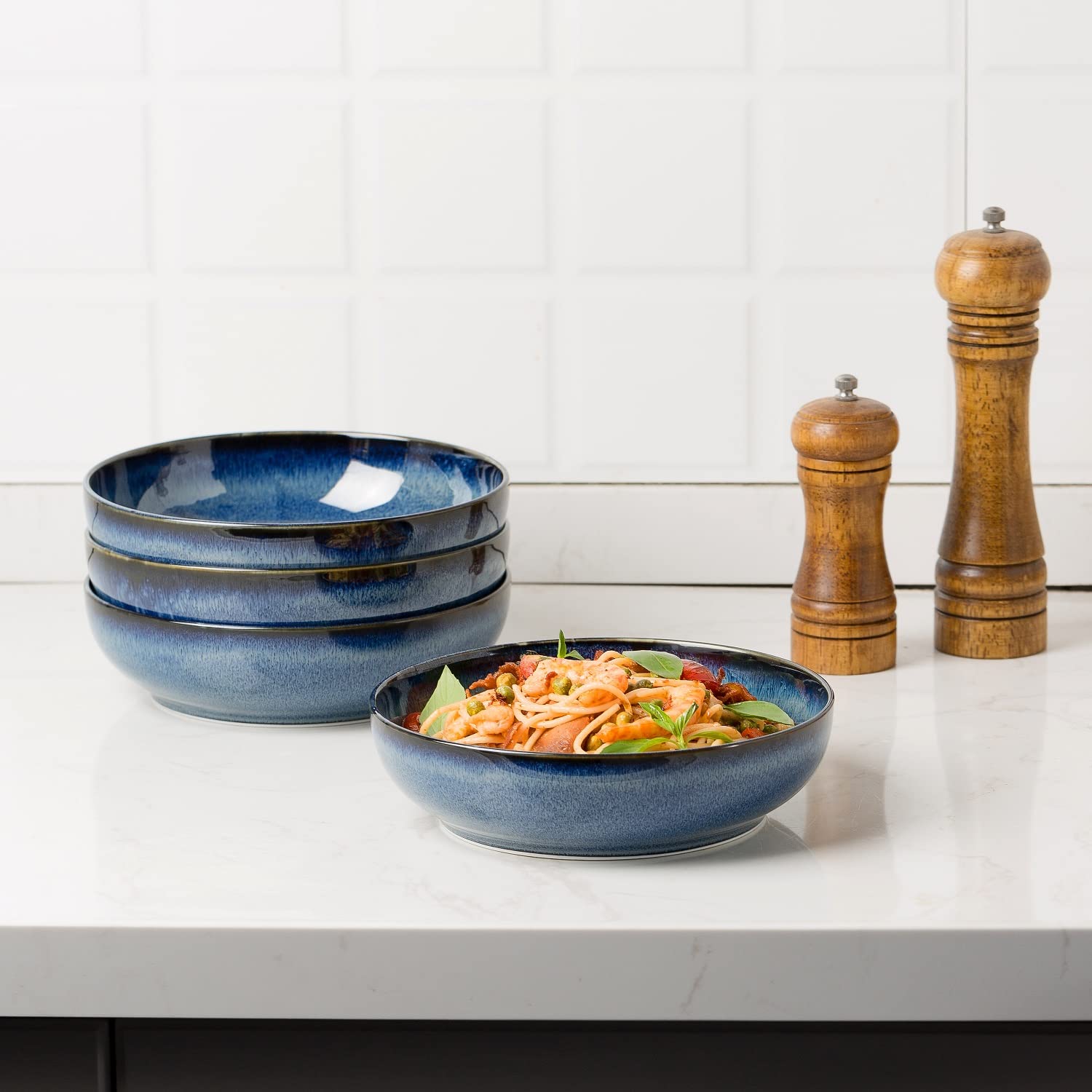 KYBSCZ bol cerámico apilable, ahorro de espacio en la cocina.
