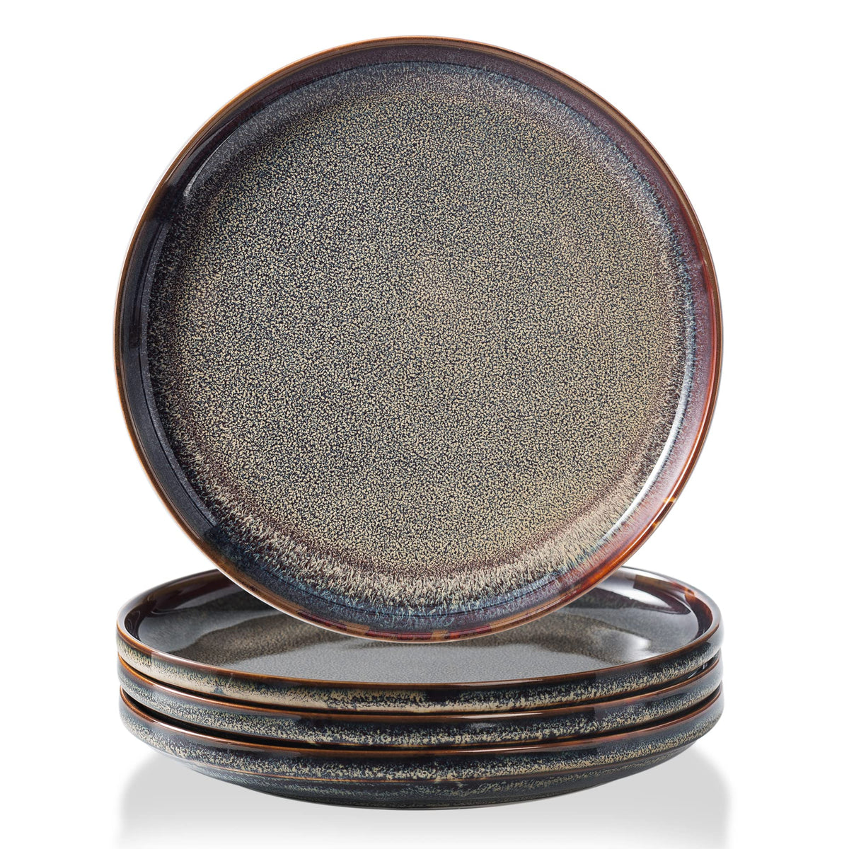KYBSCZ plato de cena cerámico de 10 pulgadas, elegante y resistente para uso diario.