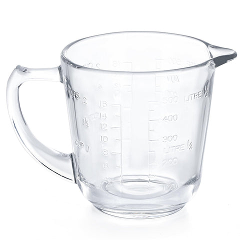 KYDLLF tazas medidoras de vidrio para zurdos con dos escalas legibles