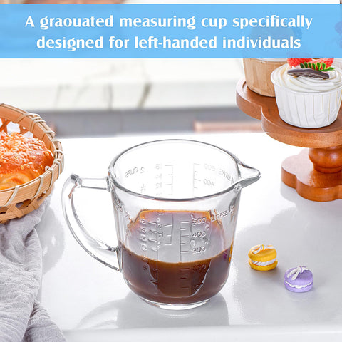KYDLLF taza medidora de vidrio grueso y resistente para uso diario
