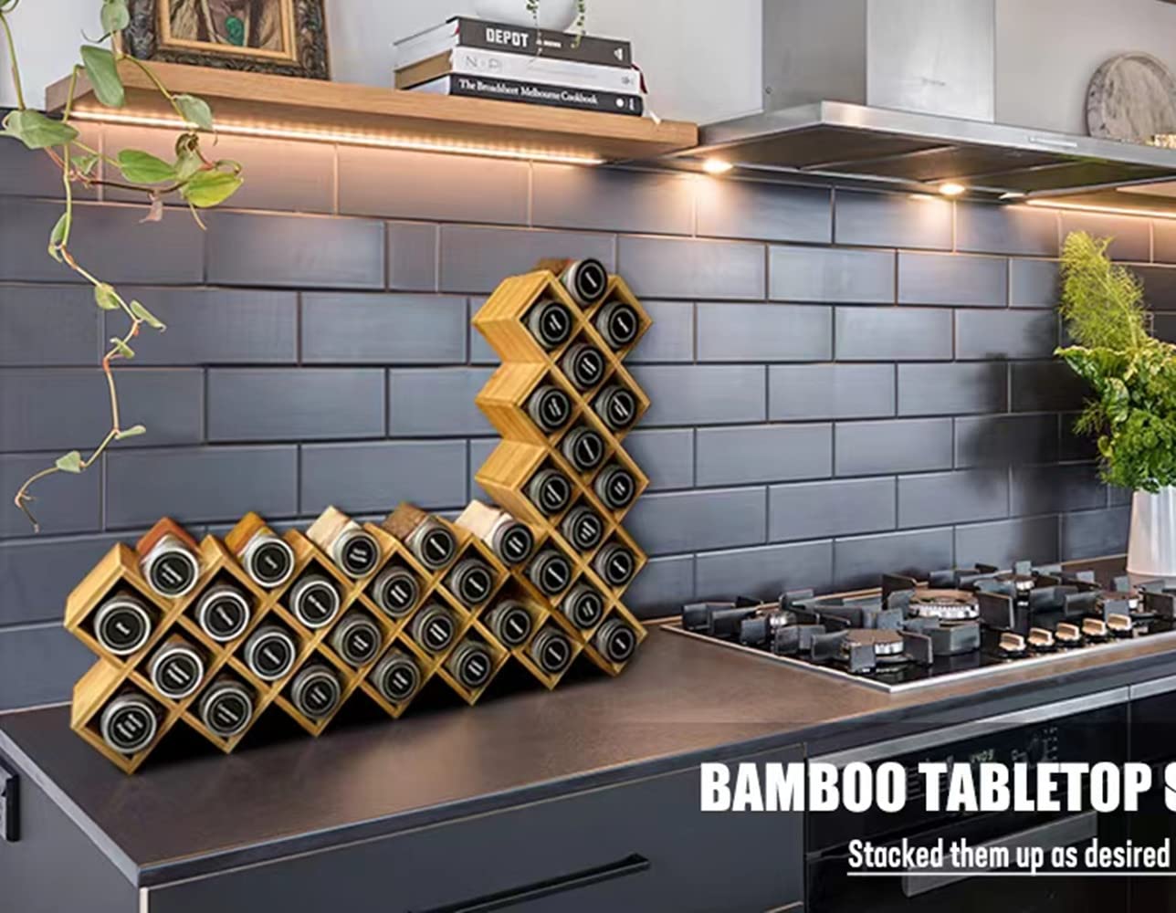 Kylinbigda acabado natural bambú, aspecto cálido en cualquier cocina.