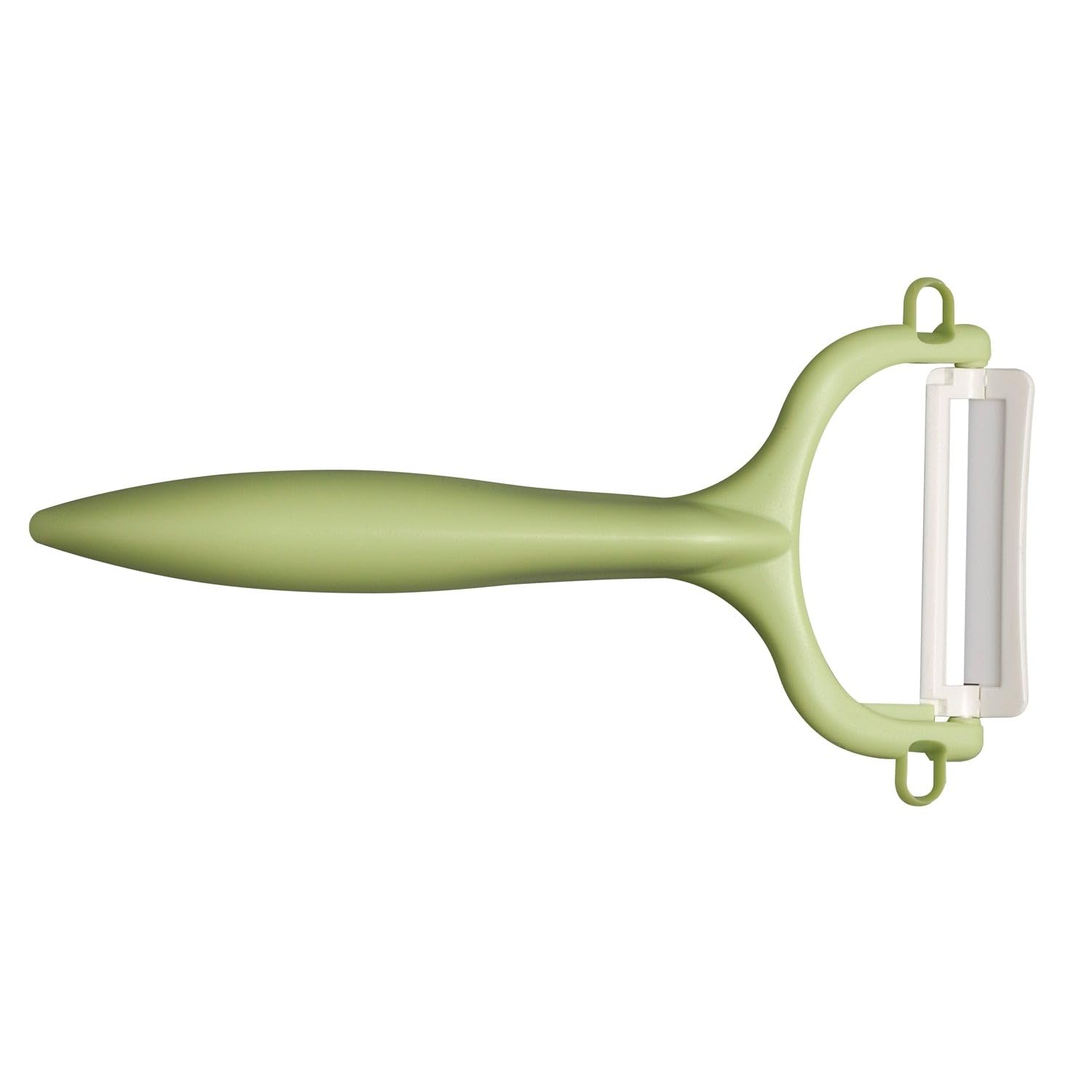 Kyocera pelador cerámico horizontal: filo duradero para verduras y frutas.