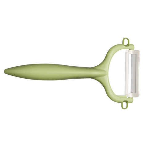 Kyocera pelador cerámico horizontal: filo duradero para verduras y frutas.