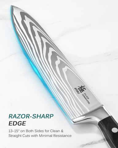 KYOKU cuchillo japonés uso diario para vegetales, carnes y hierbas.