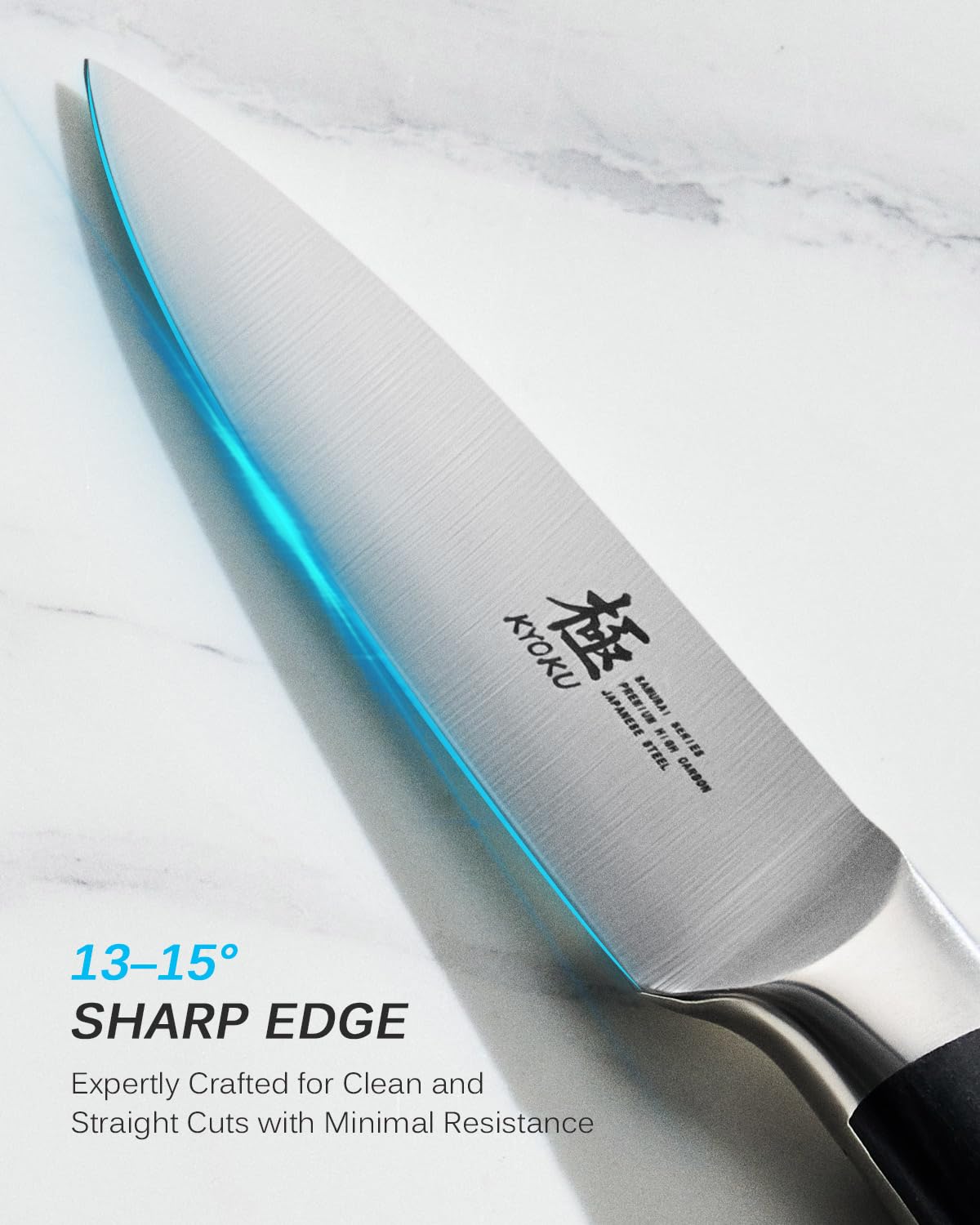 KYOKU cuchillo mango pakkawood mosaico para mayor comodidad y control