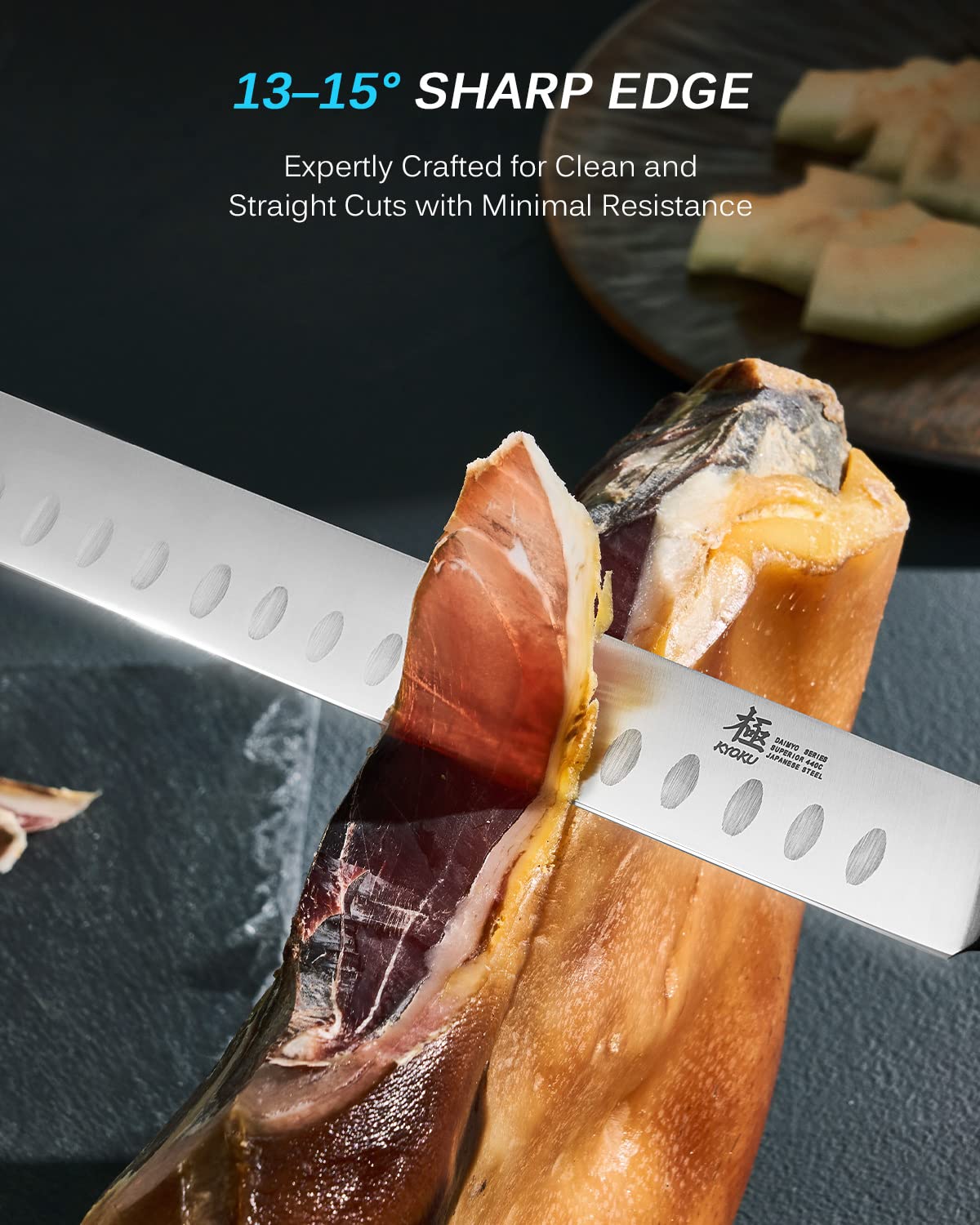 KYOKU Daimyo cuchillo para jamón y asado con precisión