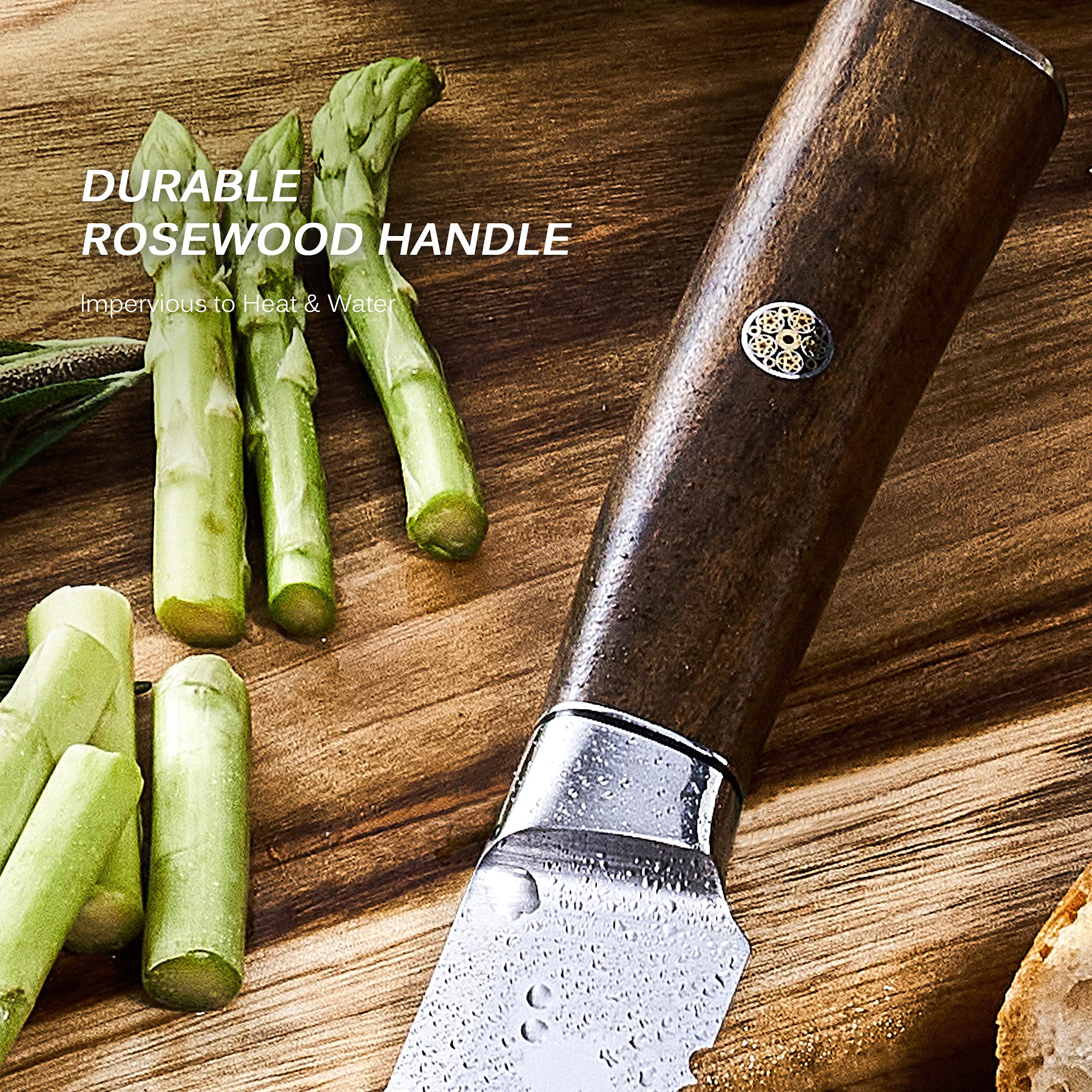 Funda y estuche incluidos para KYOKU Daimyo Cuchillo de Pan 10 pulgadas