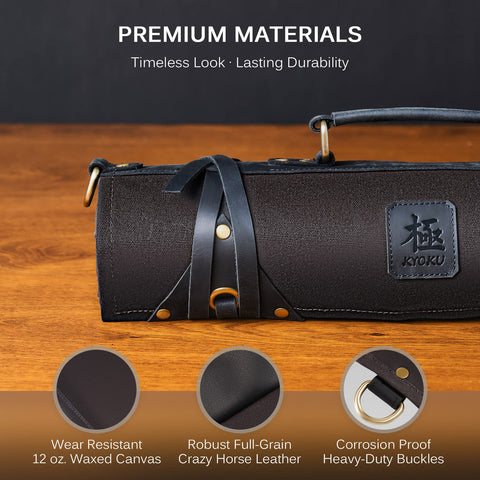 KYOKU mango de cuero genuino para un transporte cómodo