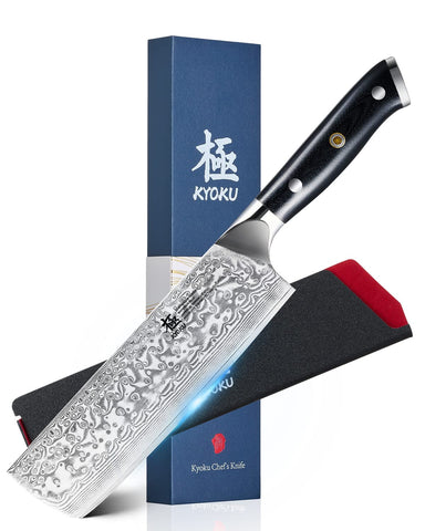 KYOKU Nakiri de 7 pulgadas para hortalizas con filo preciso