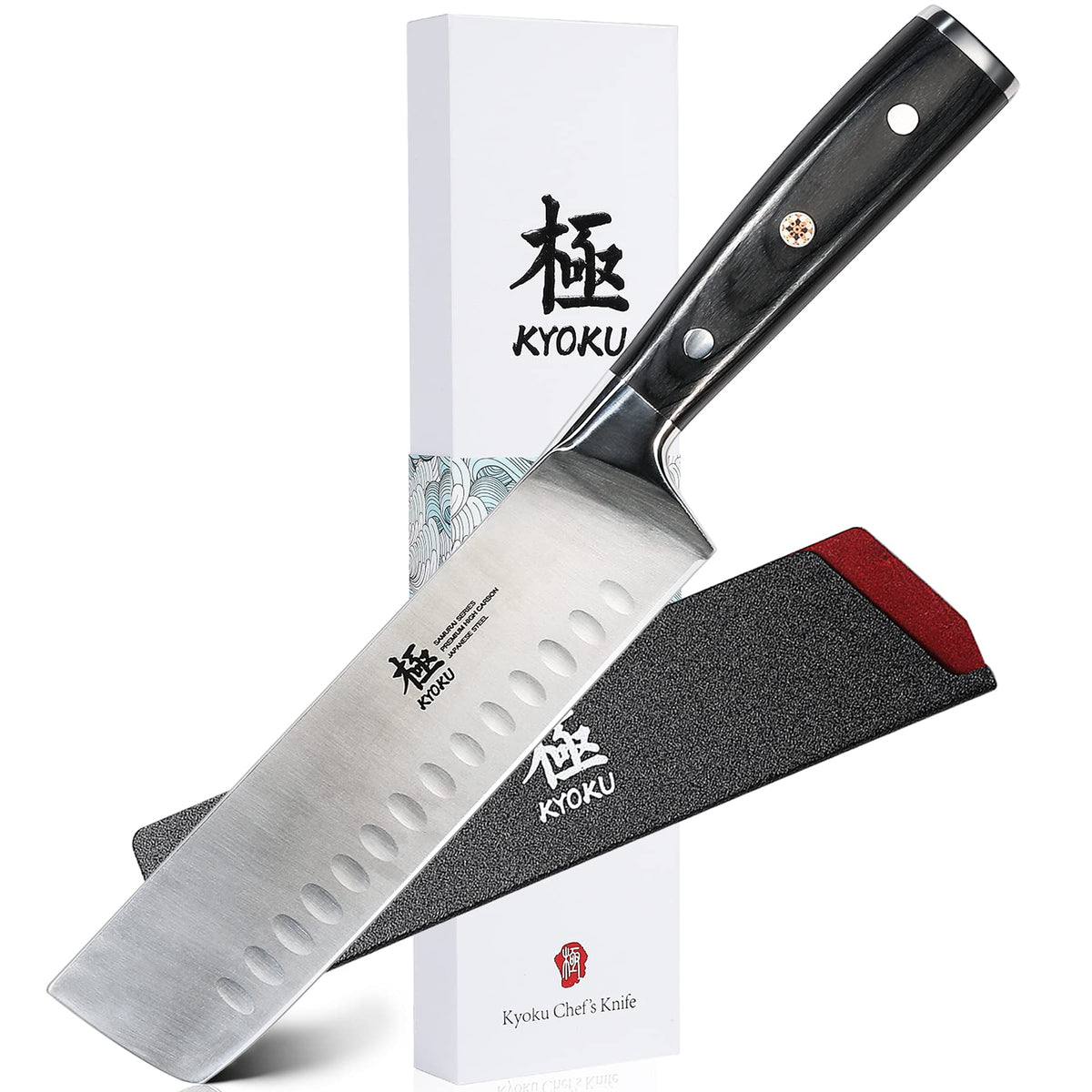 KYOKU Nakiri 7 - hoja afilada para cortes precisos de verduras.