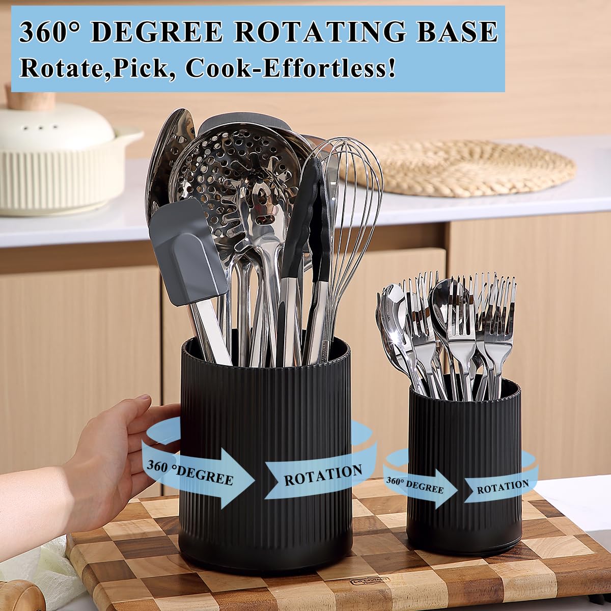 Kyraton utensilios plástico duradero, uso diario seguro en cocina y baño.