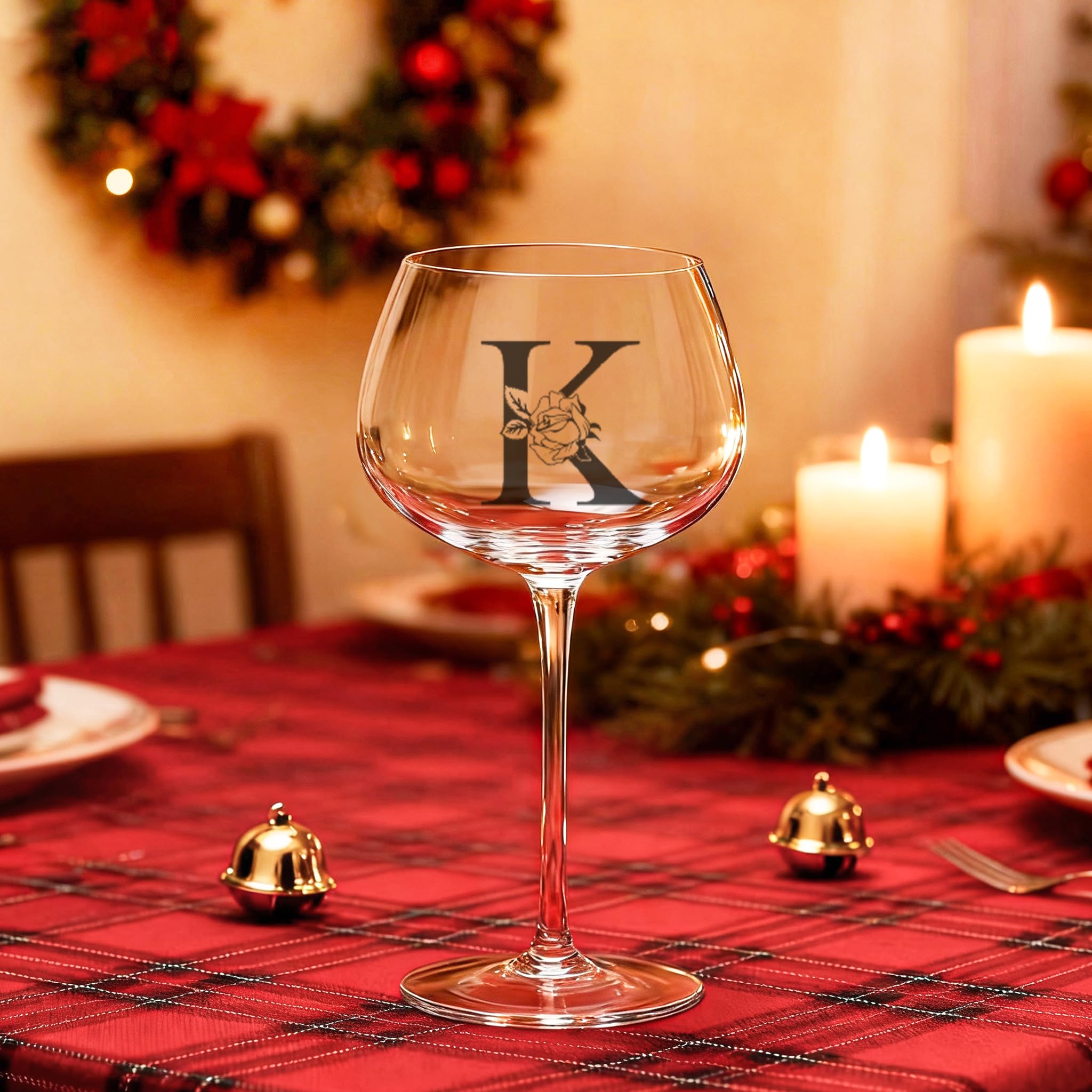 Diseño estético del vaso de vino de L＆J Home que realza la mesa