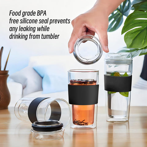 Capacidad de 296 ml ideal para café o té en ruta