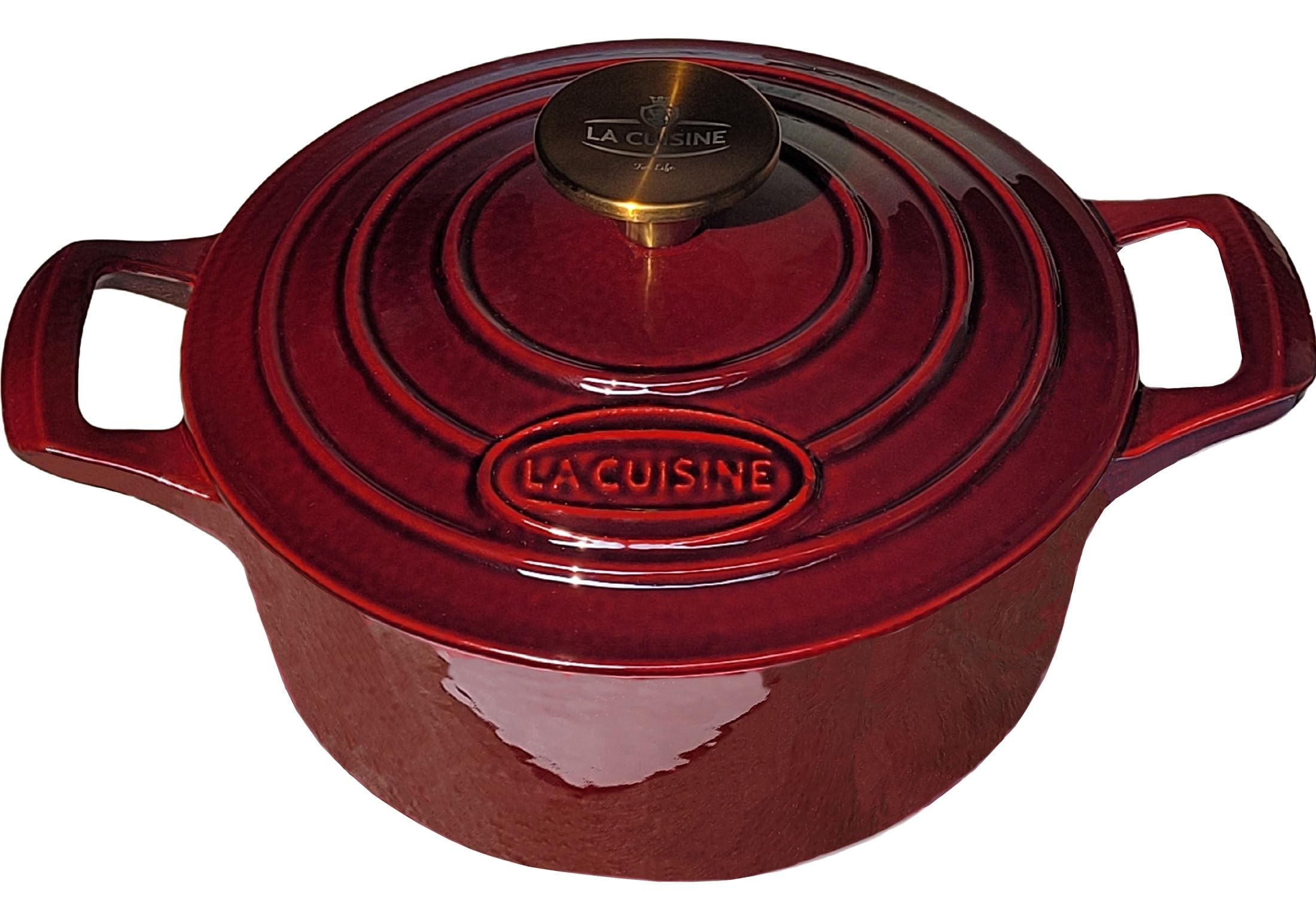 Olla La Cuisine con recubrimiento interior mate negro para dorar y sellar