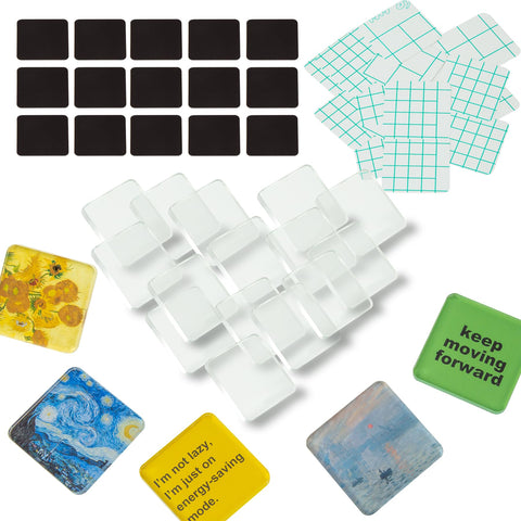 La Sheer kit de imanes para frigorifico con acrilico cuadrado de 2 pulgadas, ideal para proyectos.