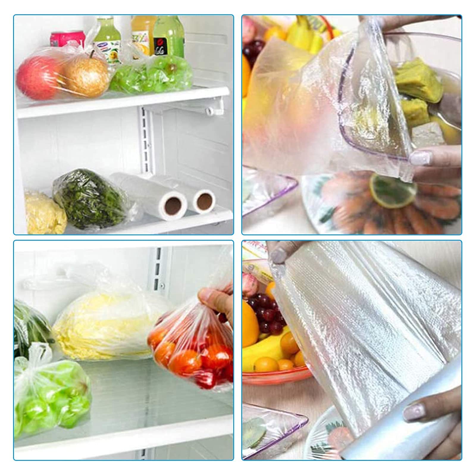 LabelMore bolsas plástico claras para pan y frutos, aptas para contacto con alimentos