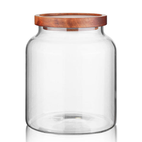 Labina bote de vidrio 60oz con boca amplia para verter con precisión