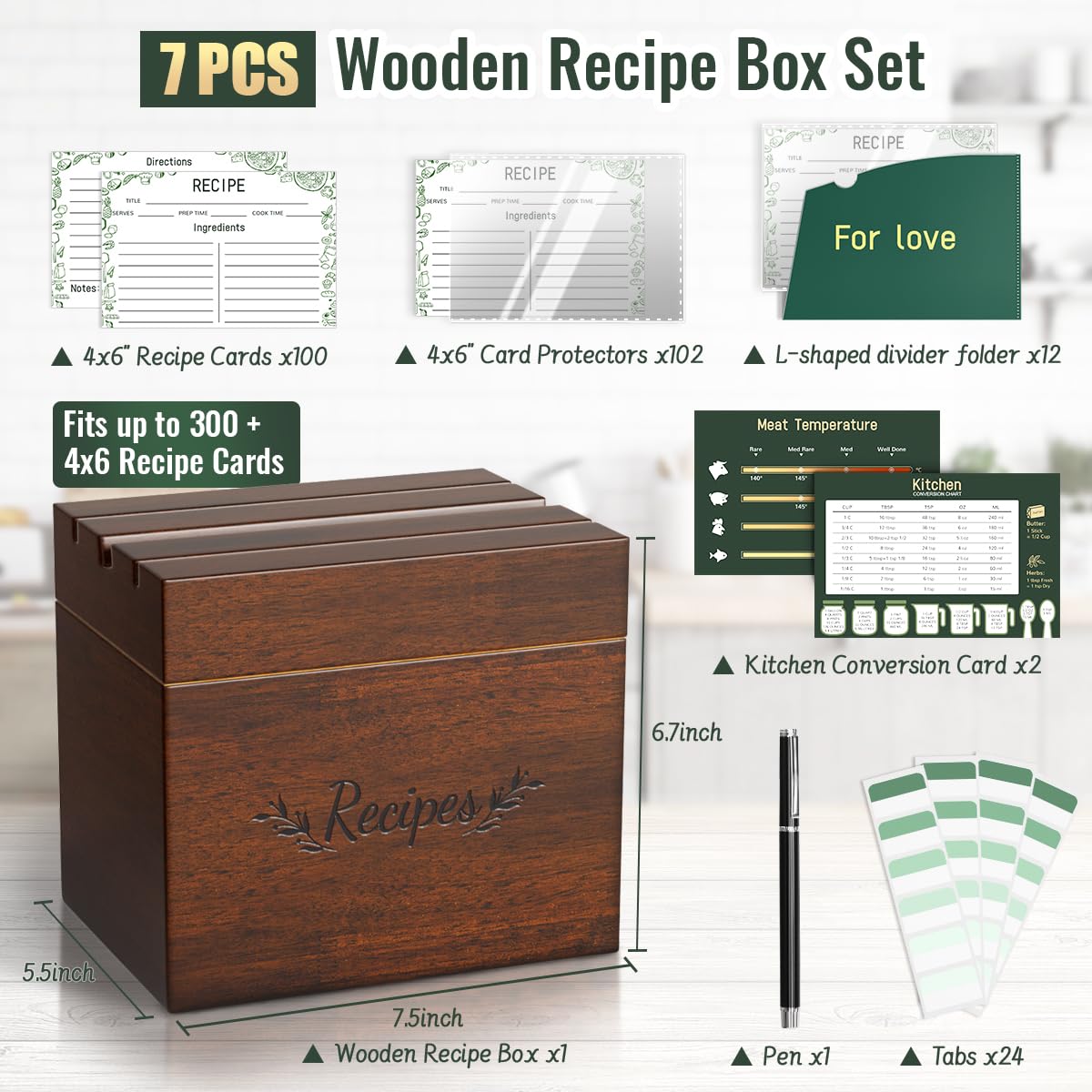 Tarjetas de 4x6 de LACRTOPE para escribir recetas de forma clara y legible.