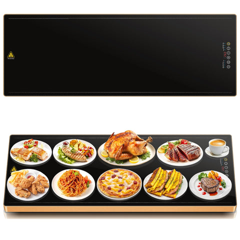 Bandeja Ladate caliente 39x14 con superficie amplia para buffets.