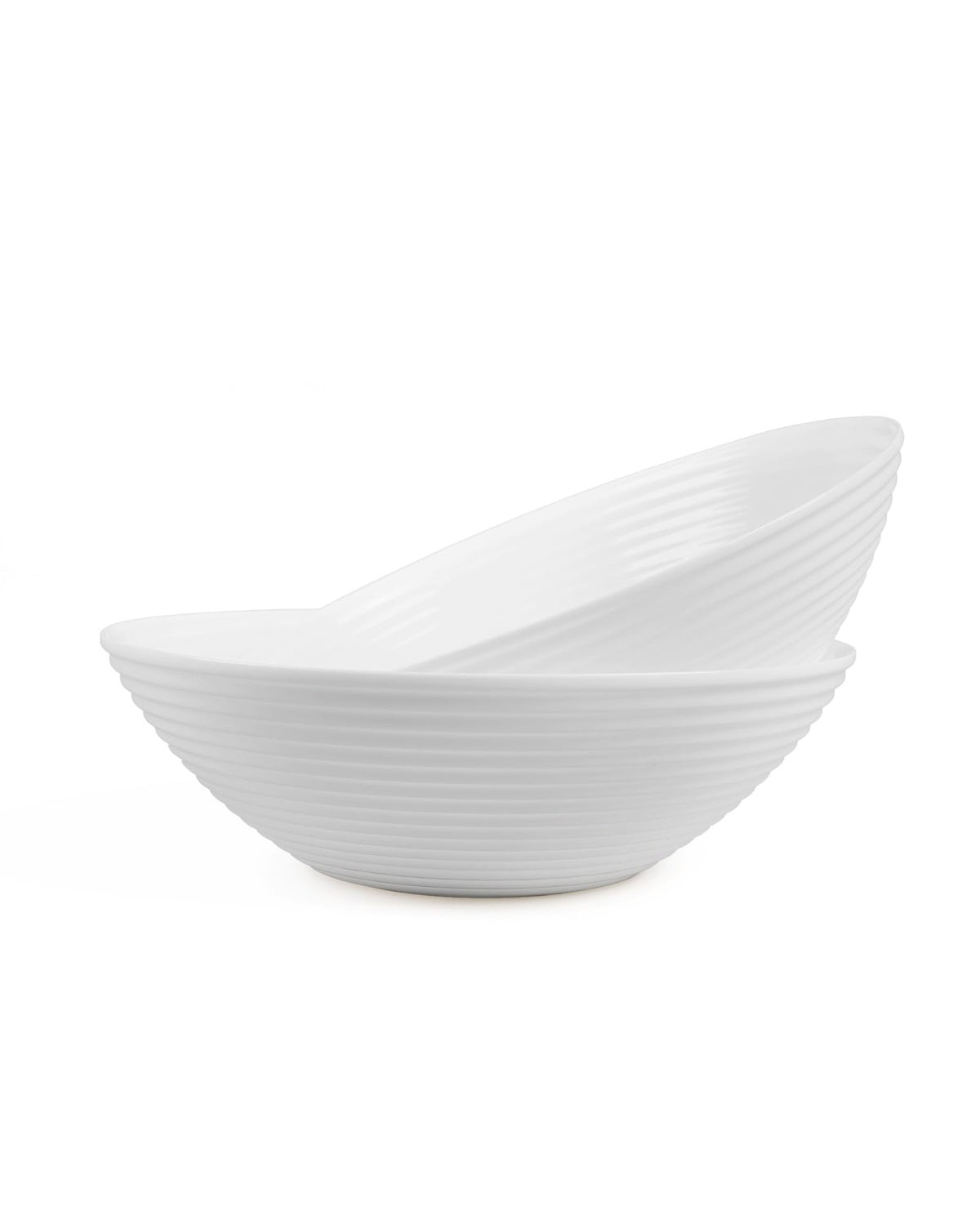LaGlint tazones ensalada 54oz en conjunto, ideales para servir porciones grandes.