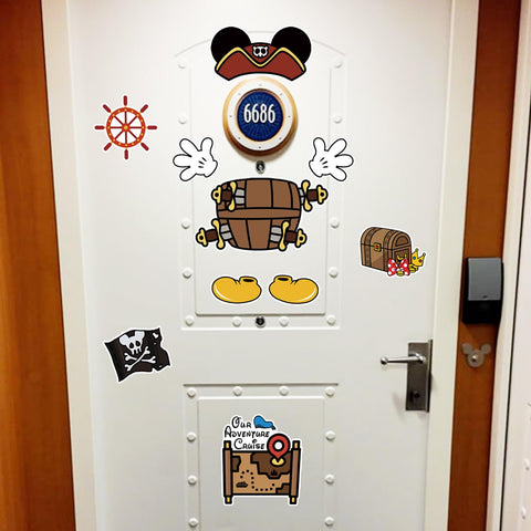 LAIDOLAILA imán de puerta pirata para crucero DCL, diseño llamativo.