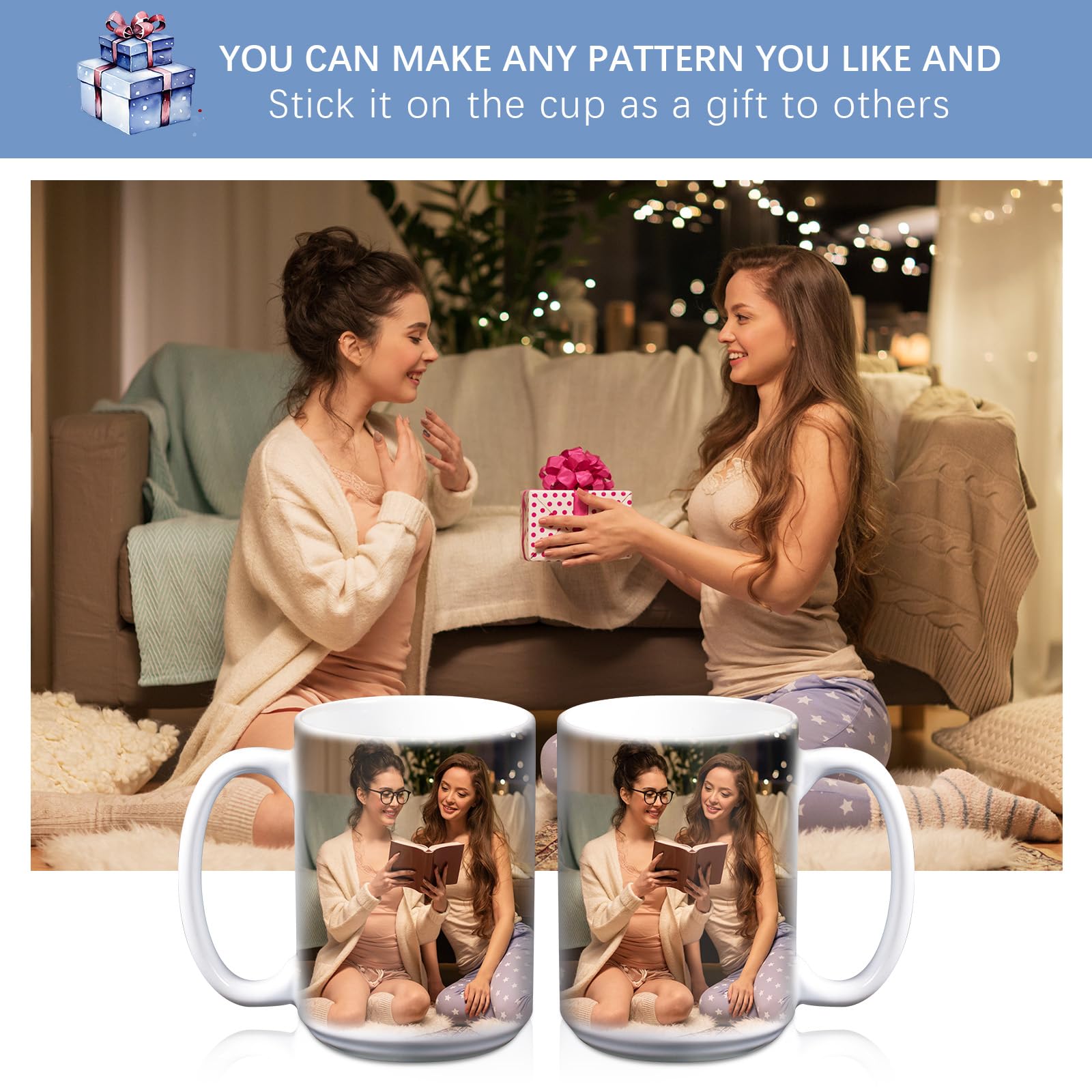Uso versátil para regalos o pedidos de clientes con LaiHiulaan 15 oz.