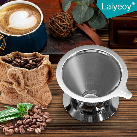 Laiyeoy filtro reutilizable sin papel ofrece sabor más limpio en cada taza.