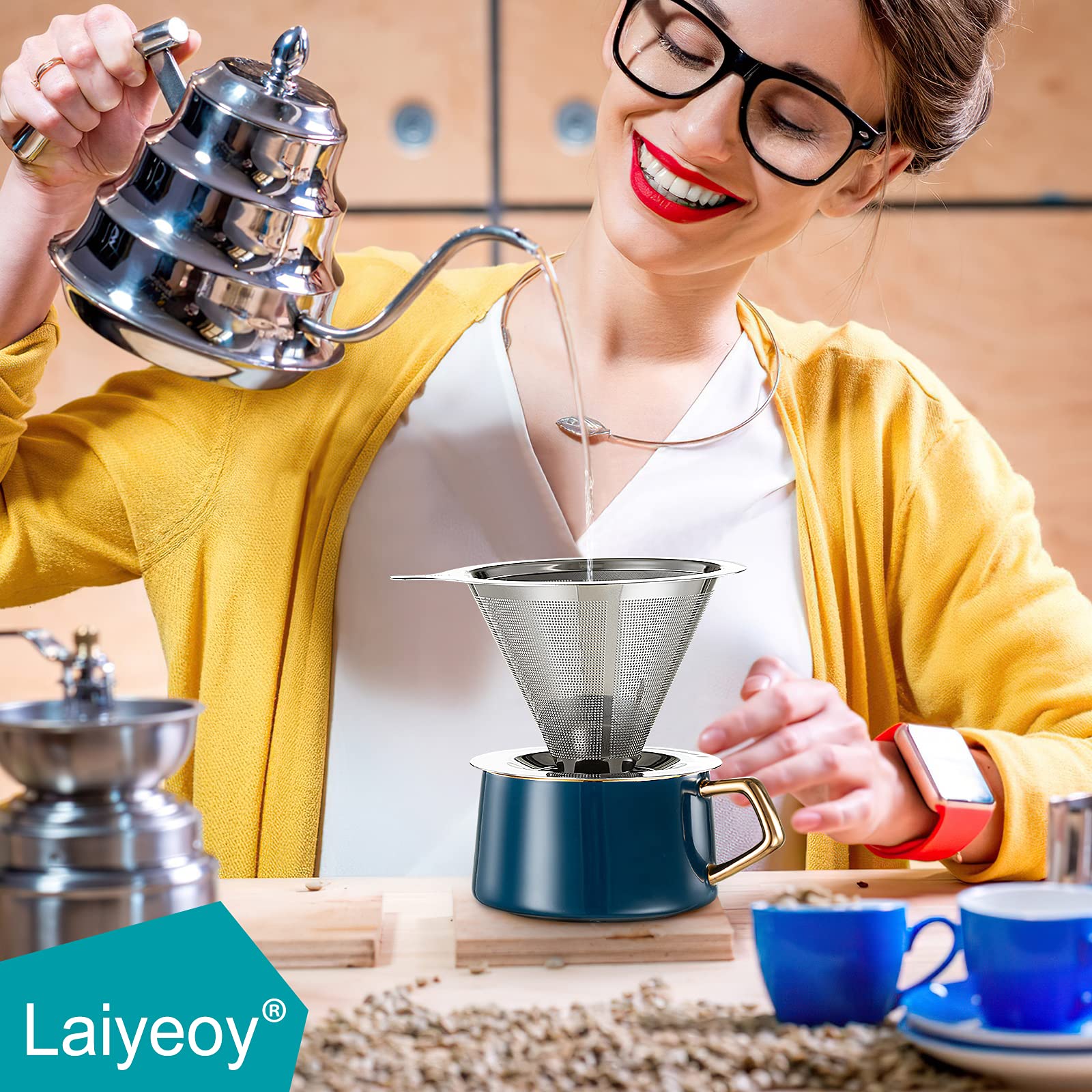 Laiyeoy uso diario fácil inspira rituales de café consistentes.