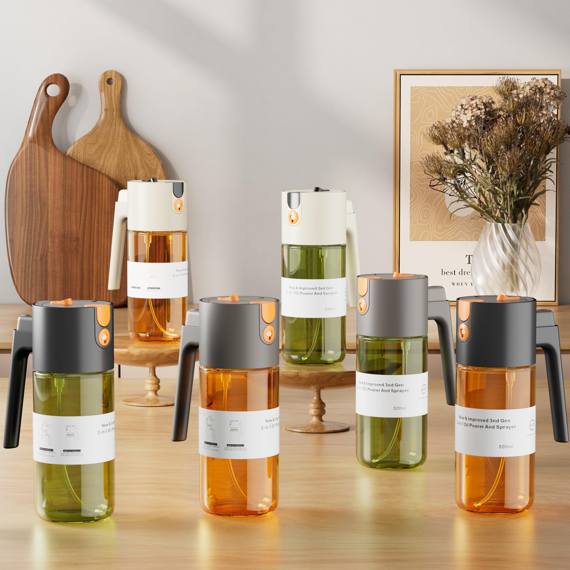 LAKUMIQI capacidad 500 ml para menos rellenados.