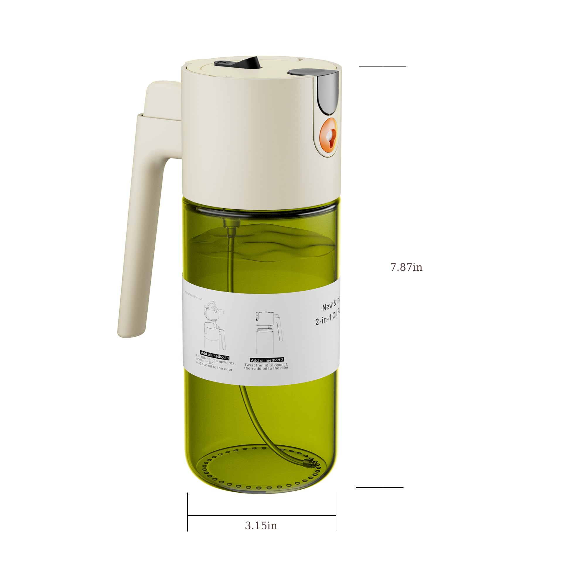 LAKUMIQI dispensador de aceite lavavajillas para limpieza rápida.