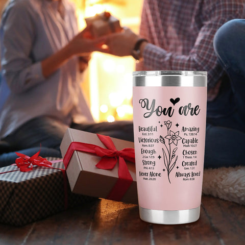 Taza Lallamotion diseño elegante rosa, regalo ideal para madres y pastoras.